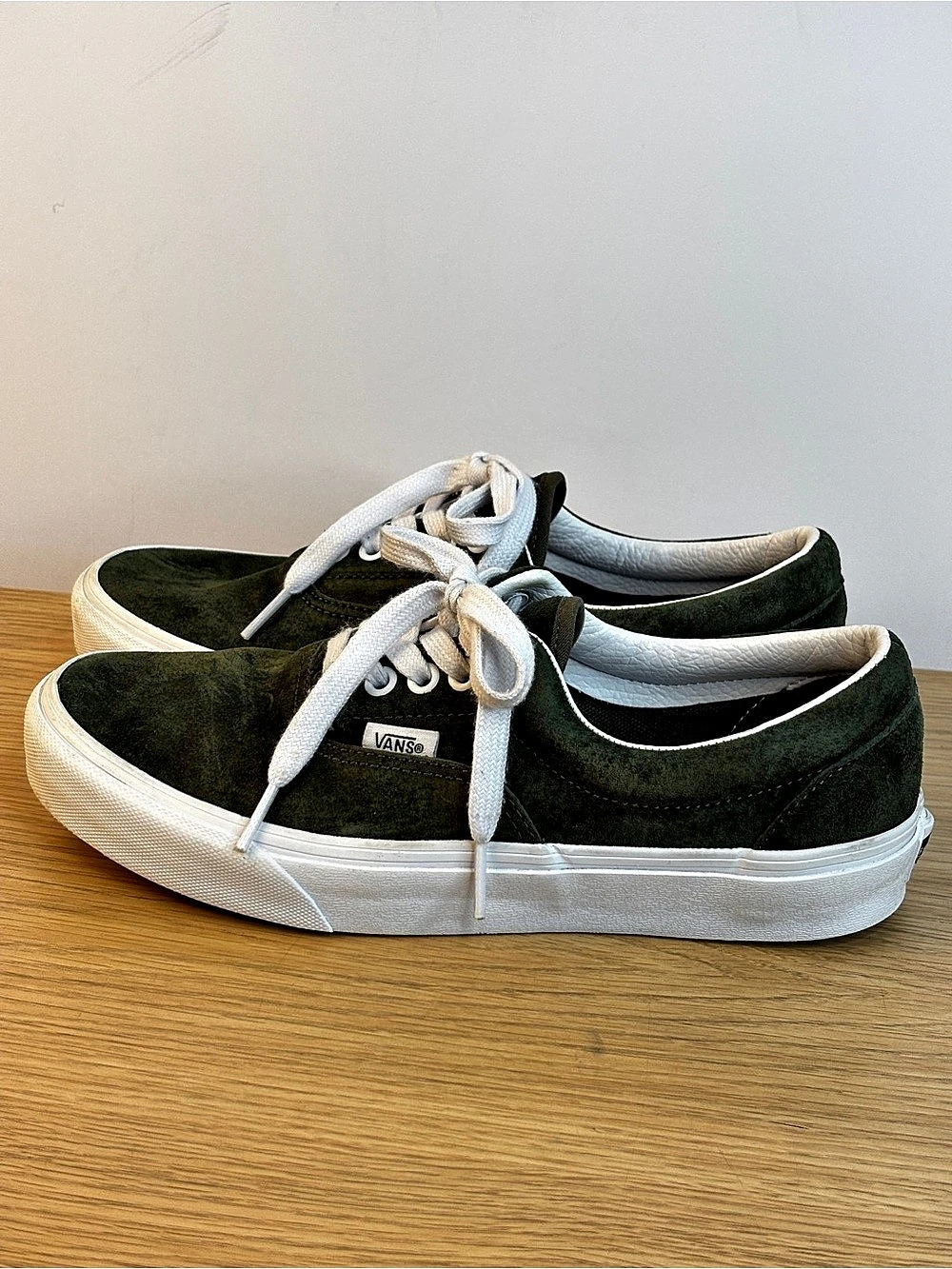 Vans Era Grape Leaf Green Suede Sneakers Mens 7 Woman’s 8.5 - Picture 3 of 8